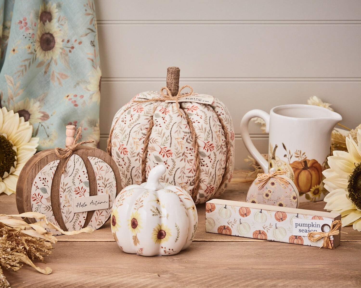 A picture of seasonal products offered specifically during autumn to boost business visibility. 